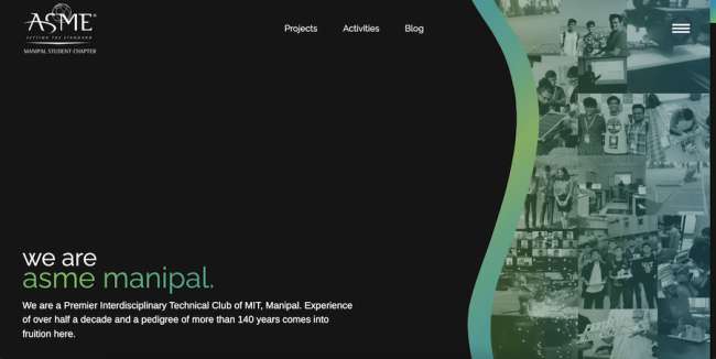 ASME Manipal website design community