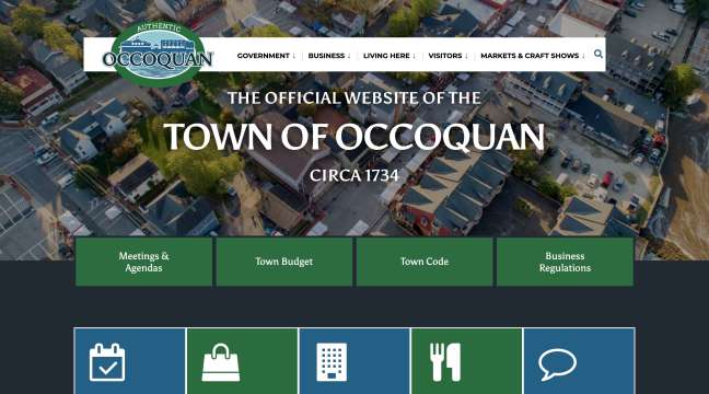 Town of Occoquan website design