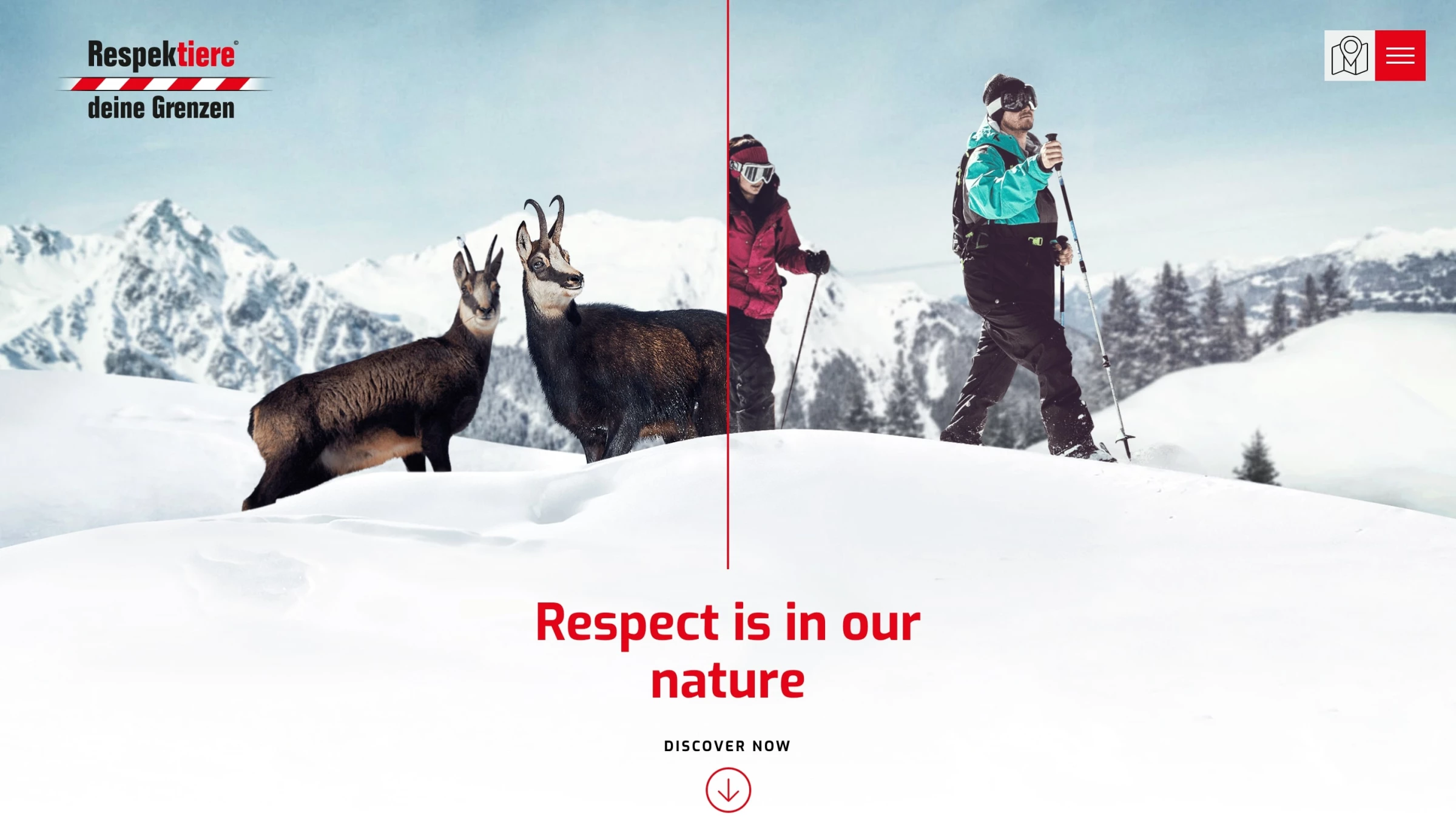 Respektiere deine Grenzen website design