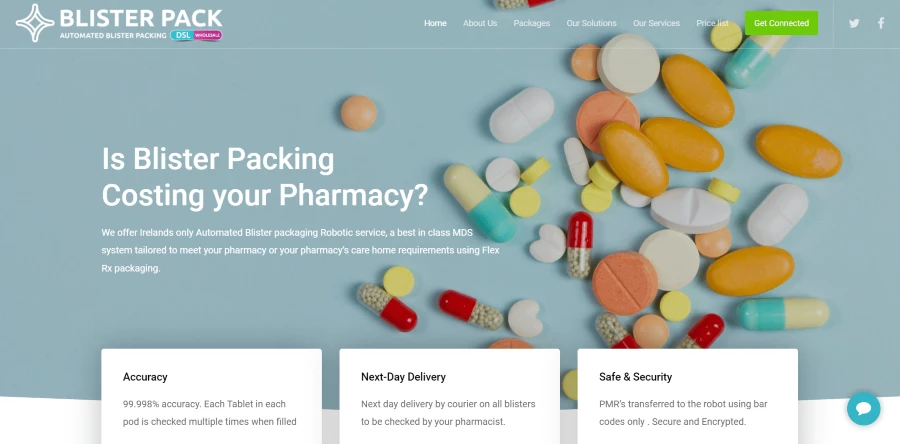 BlisterPack medical website designs best medical website design