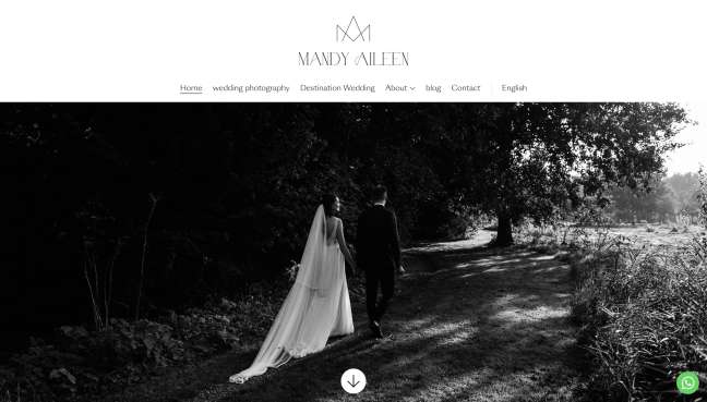 Mandy Aileen Photography website design