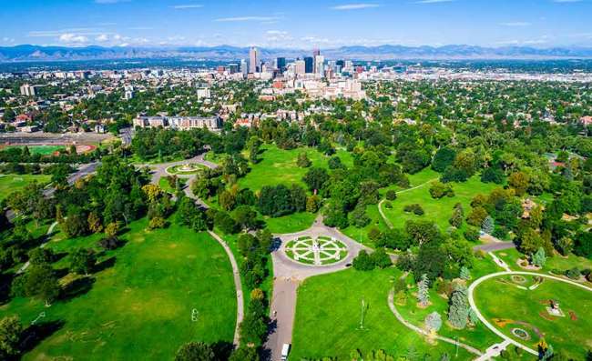 aerial view of Colorado