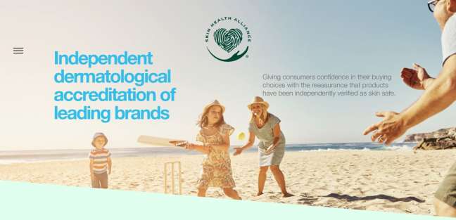 Skin Health Alliance web design best holistic websites