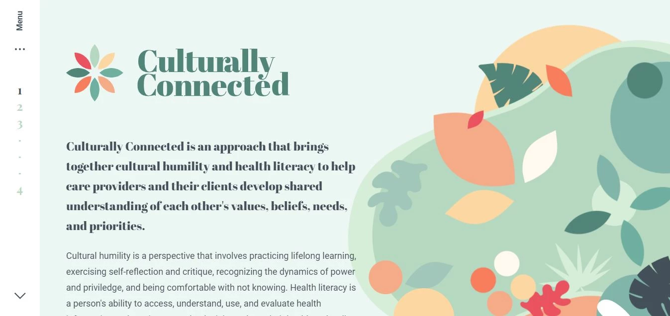 Culturally Connected web design therapy website design