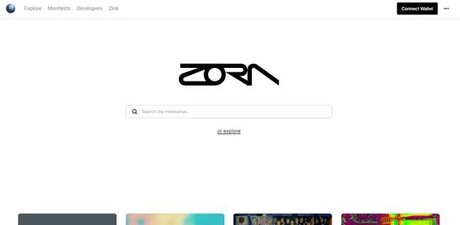 Zora NFT marketplace