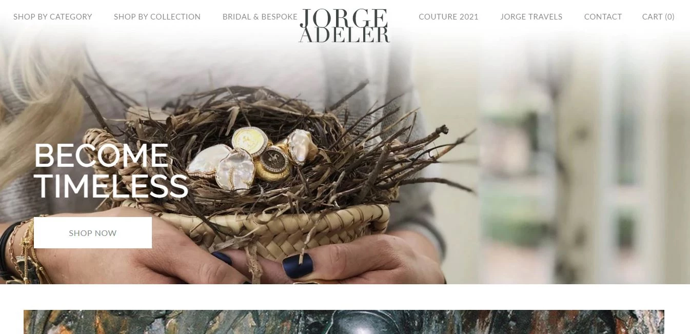 Jorge Adeler website design