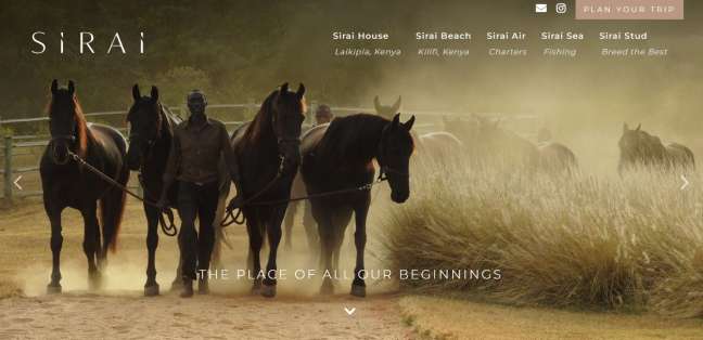 Sirai House website design