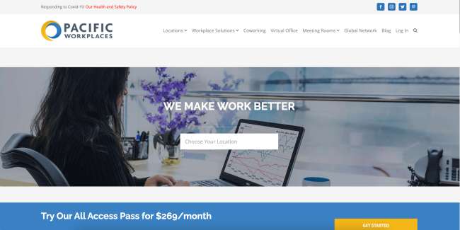 Pacific Workplaces Virtual Office Services