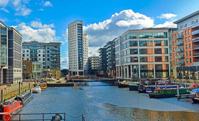 view of Leeds city, United Kingdom