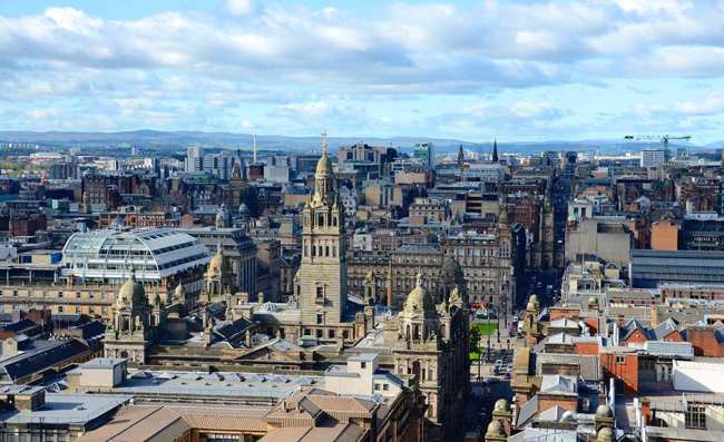 view of Glasgow, United Kingdom