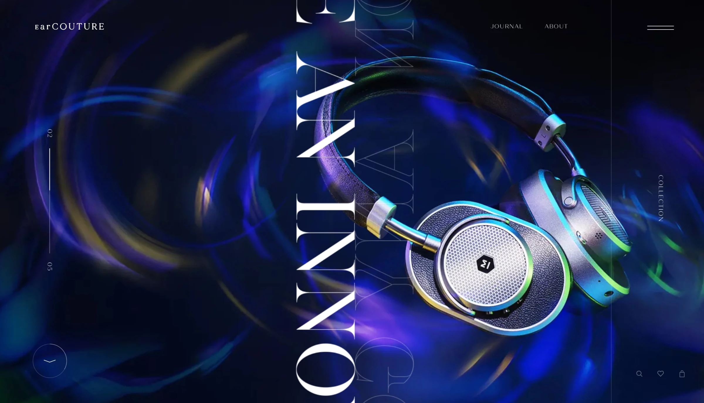 EarCOUTURE by baqemono dynamic website designer