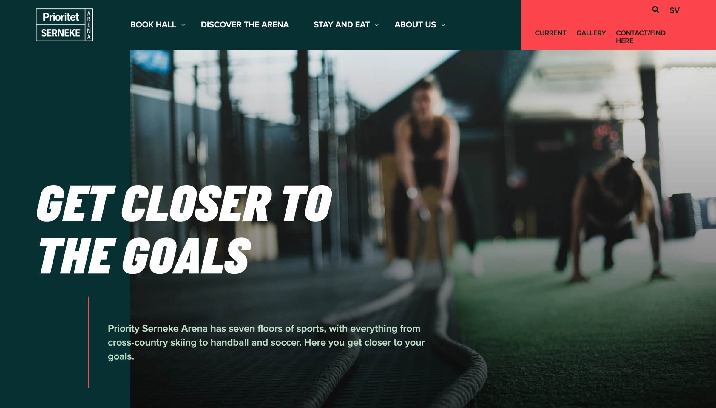  Prioritet Serneke Arena Sport Website Design