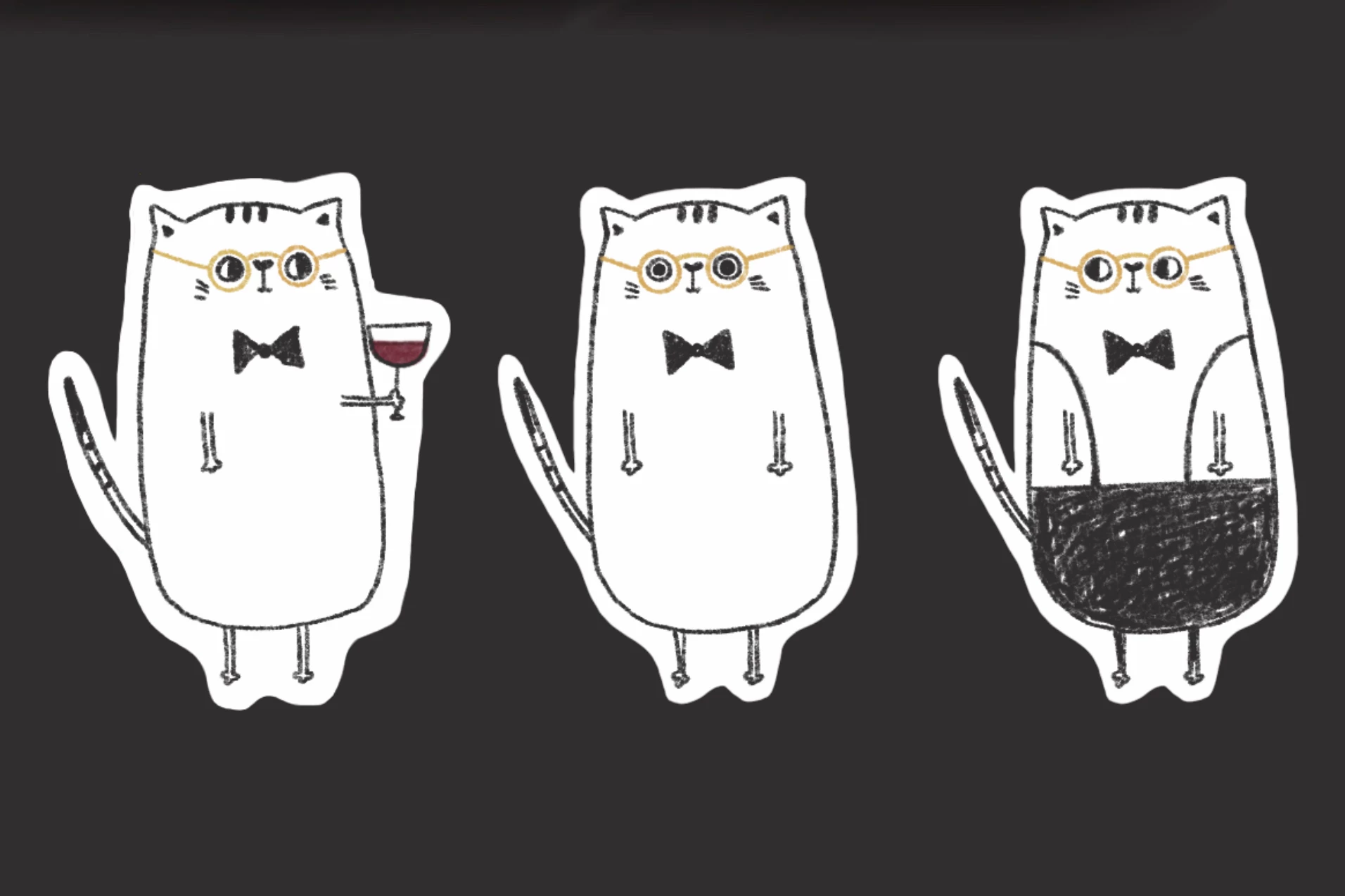The Wine Cat by Nuta Mart Best Mascot Design