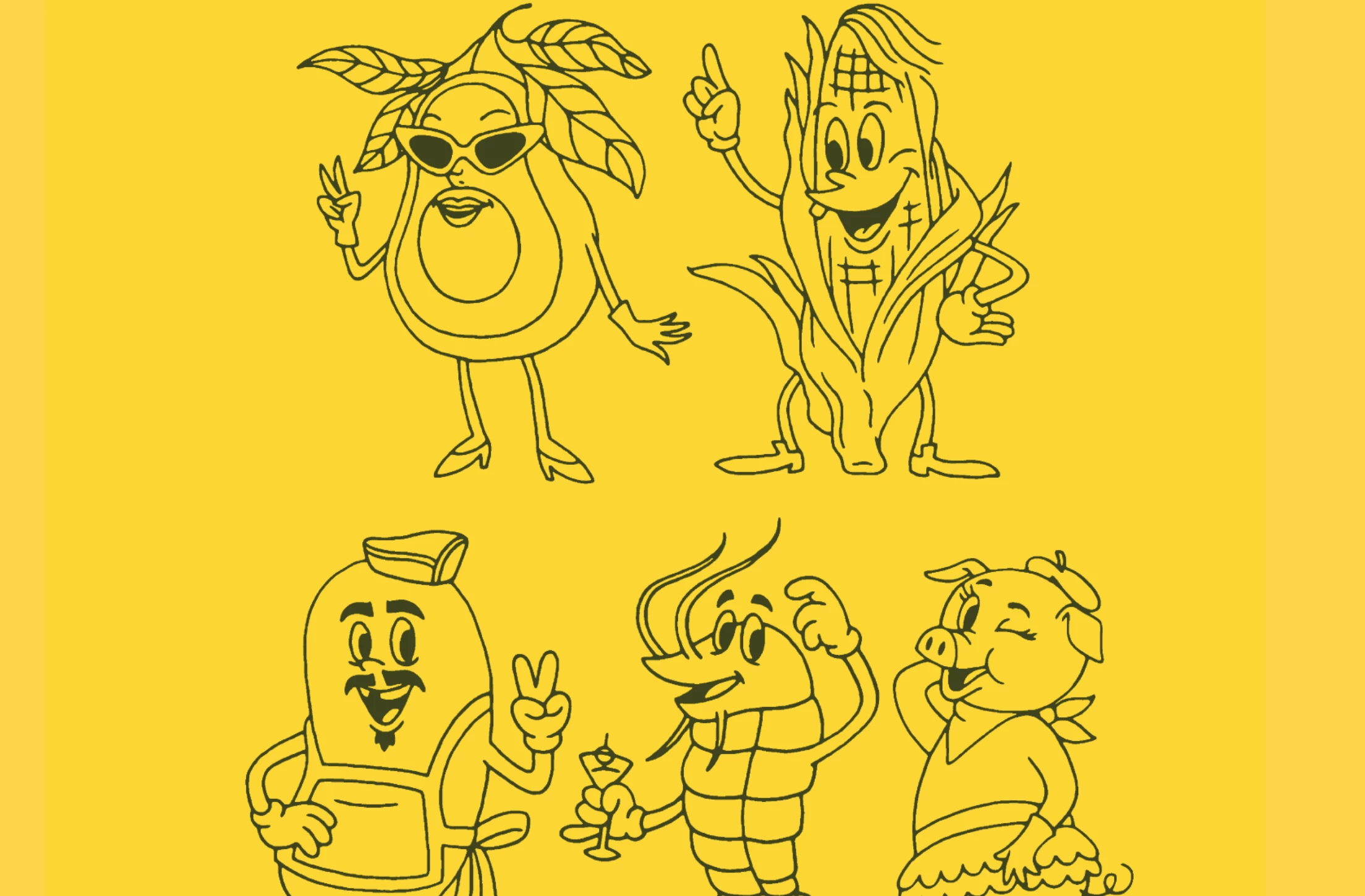 INSURGENTES: TORTILLAS Y TIANGUIS by CaliDoso great mascot ideas