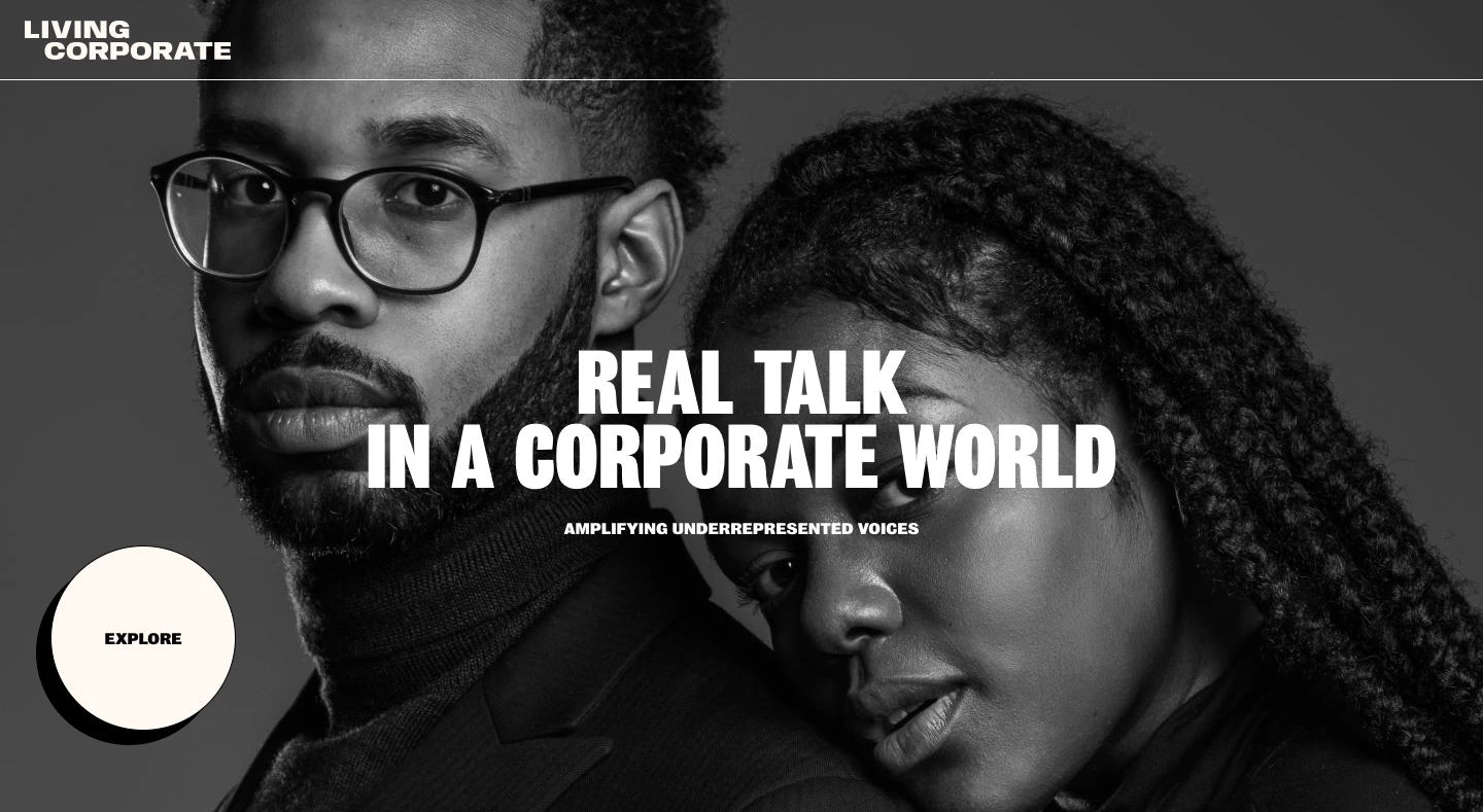 Living Corporate website design