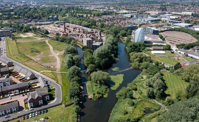 Leicester from the air