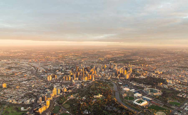 Melbourne-Digital-Agencies Aerial view of buildings in Melbourne