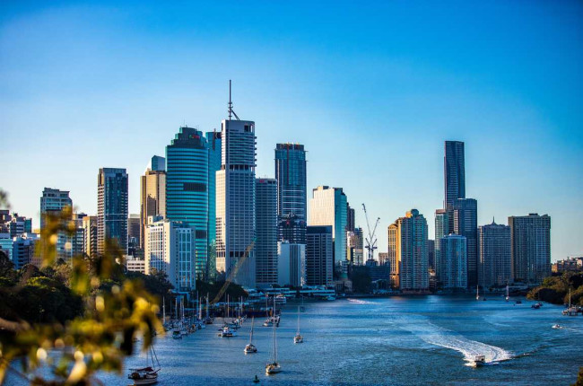 Overlooking view of Brisbane river