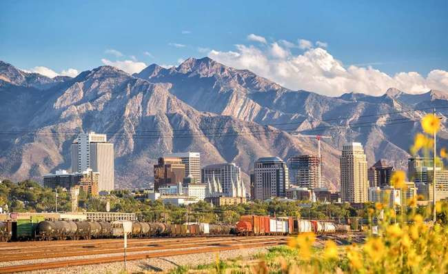 aerial view of Utah