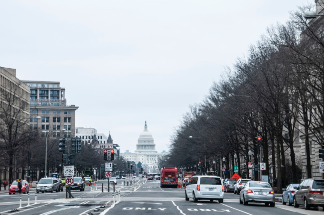 Washington DC during autumn season