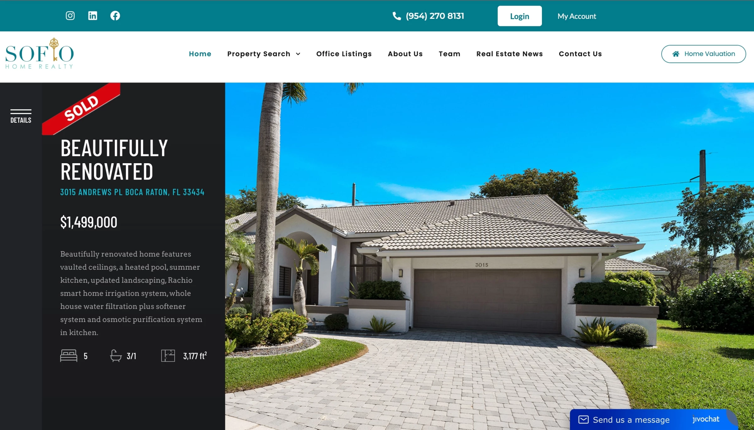 Soflo Home by S3 Marketing Solutions Soflo Home Real Estate Website Design