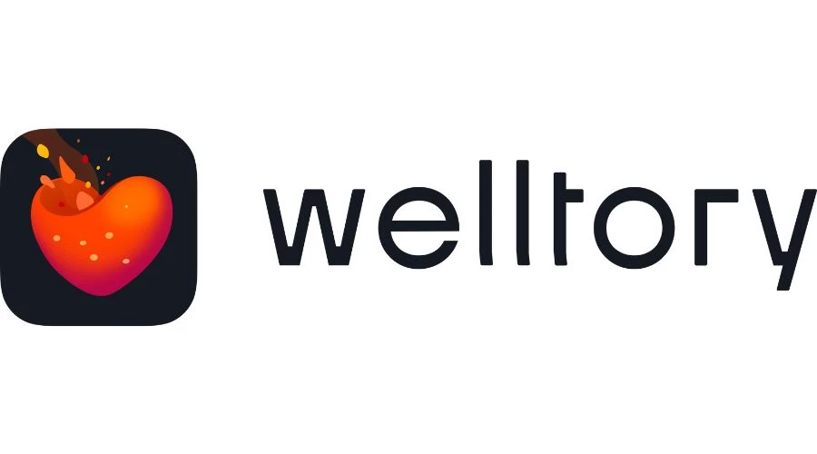 Welltory's logo on a white background.