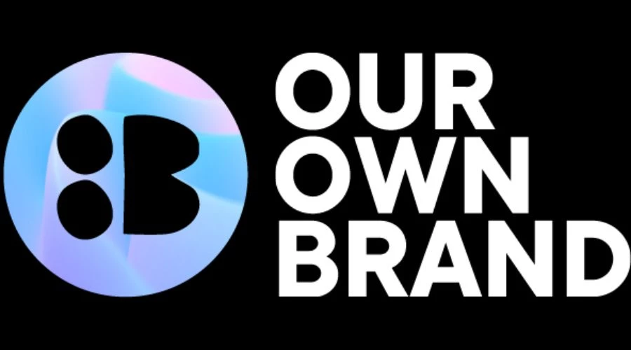 Our Own Brand logo on a black background