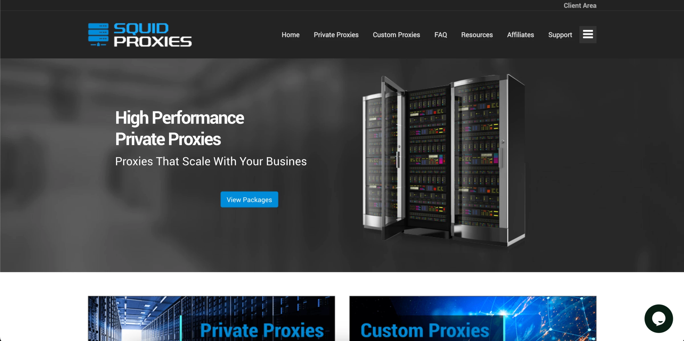 SquidProxies datacenter proxy provider