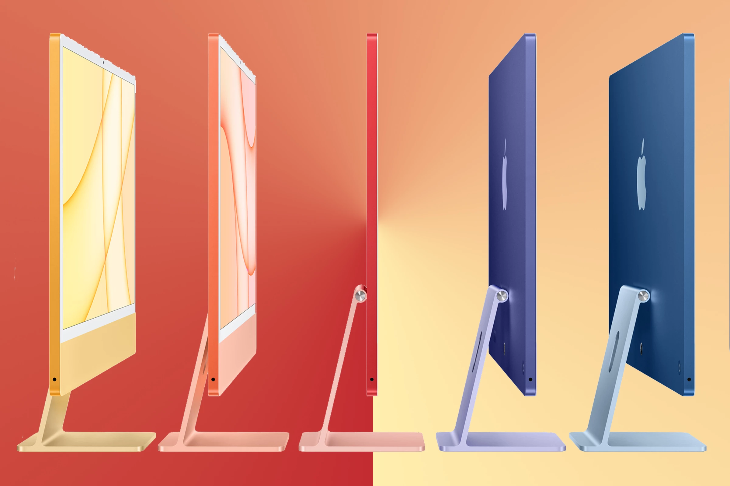 iMac iMacs in various colours