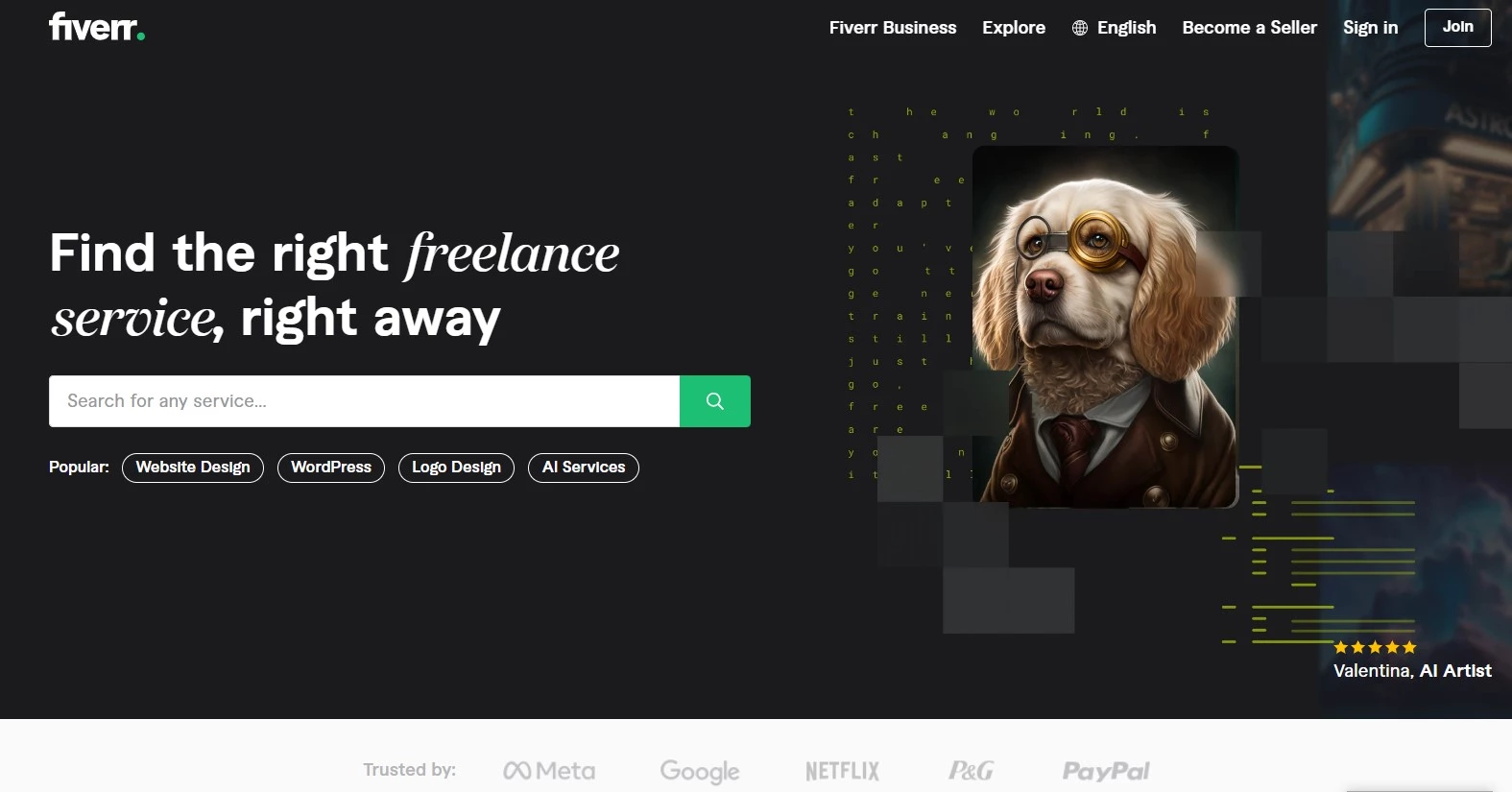 Fiverr website