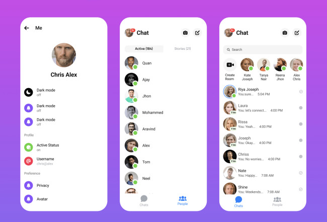 Girly Messaging Apps : chat messaging app