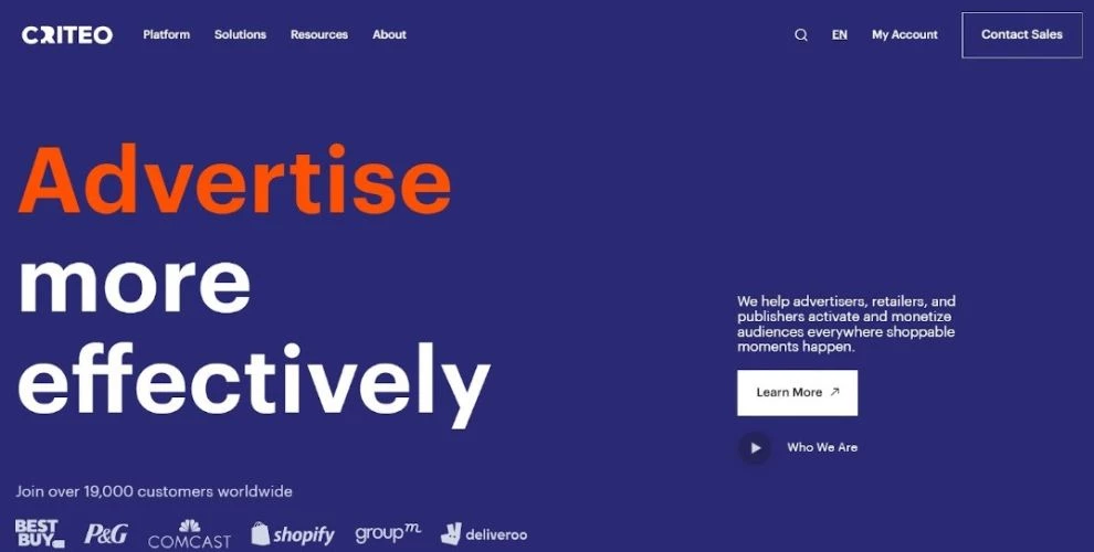 Criteo advertise snapshot