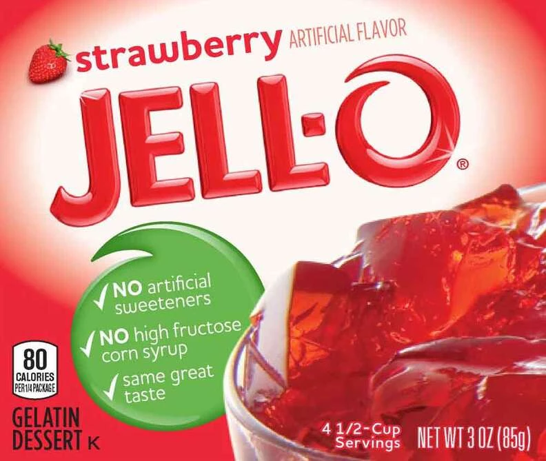Retro packaging design for Jell-O