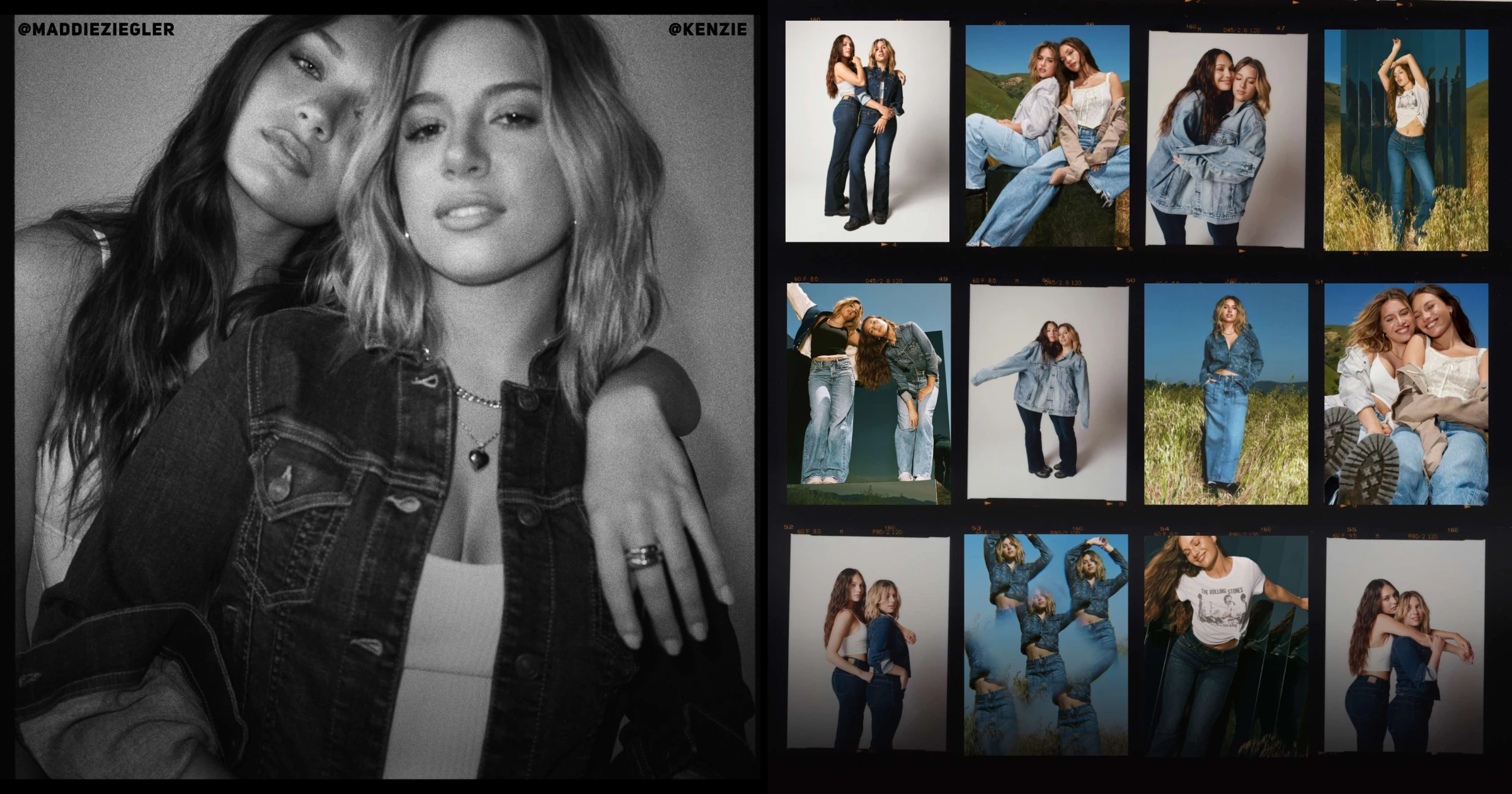 Back-to-school campaign featuring Ziegler sisters