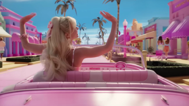 Screenshot from the Barbie movie