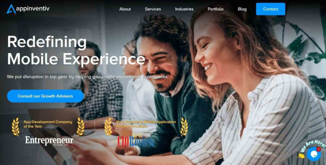 Appinventiv Homepage