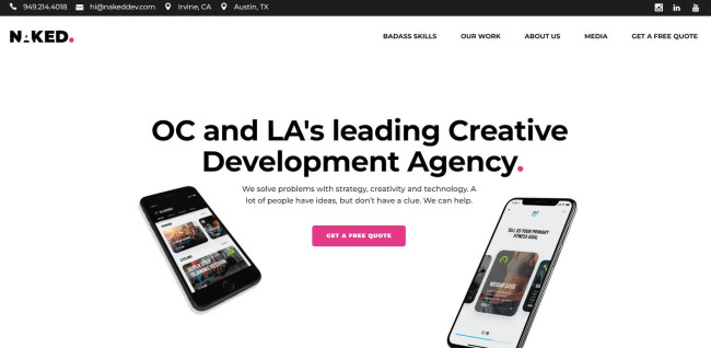 Naked Development Homepage