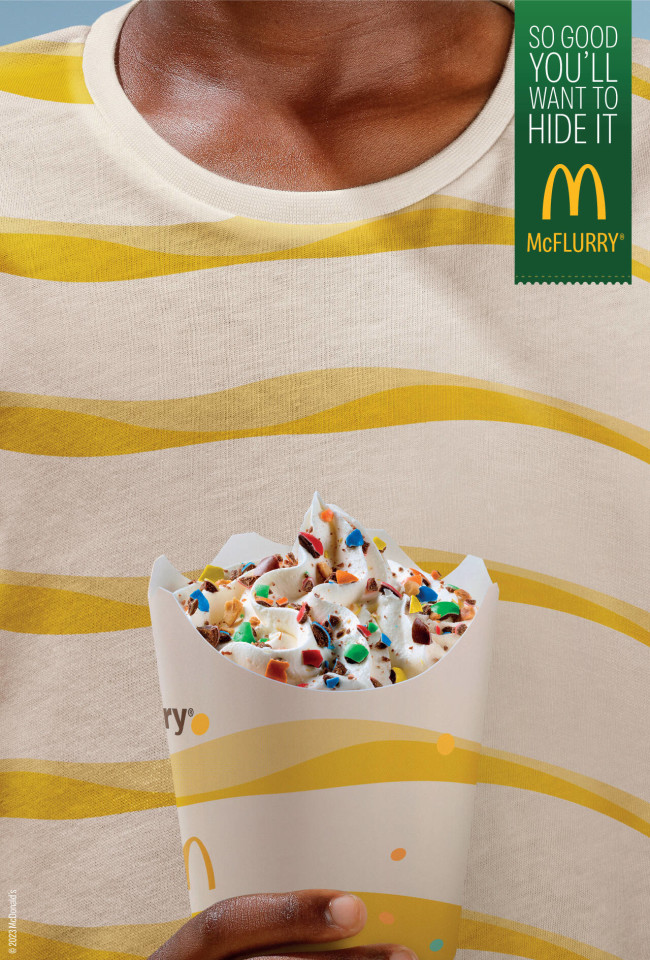 Print design for McDonald's campaign