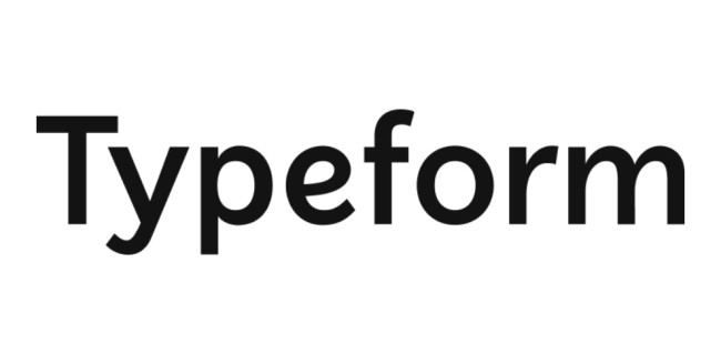 Typeform logo on a white background