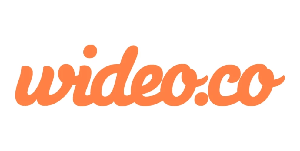 Wideo logo on a white background