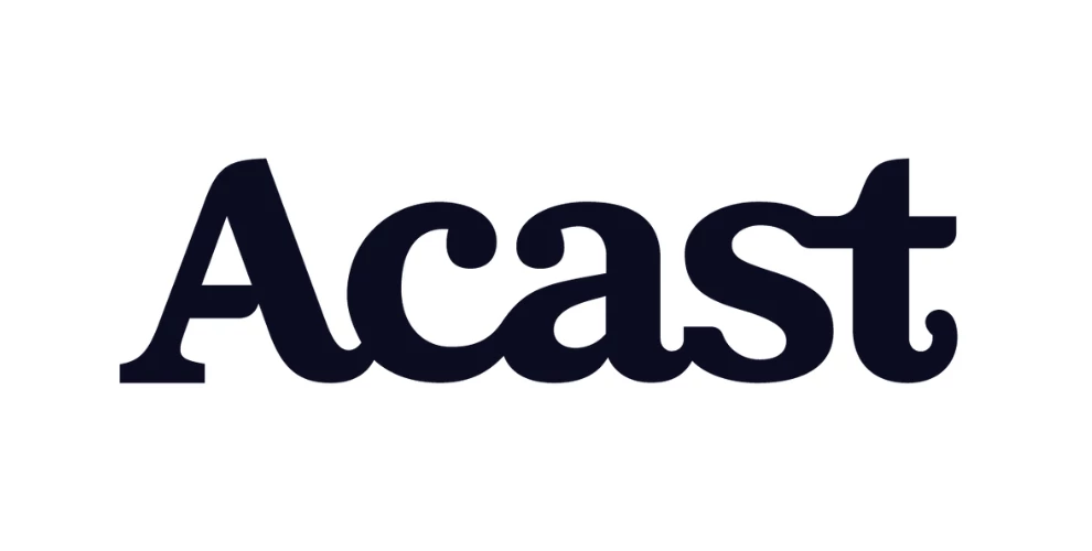 Acast logo on a white background