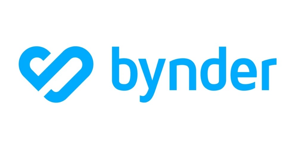 Bynder logo on a white background.