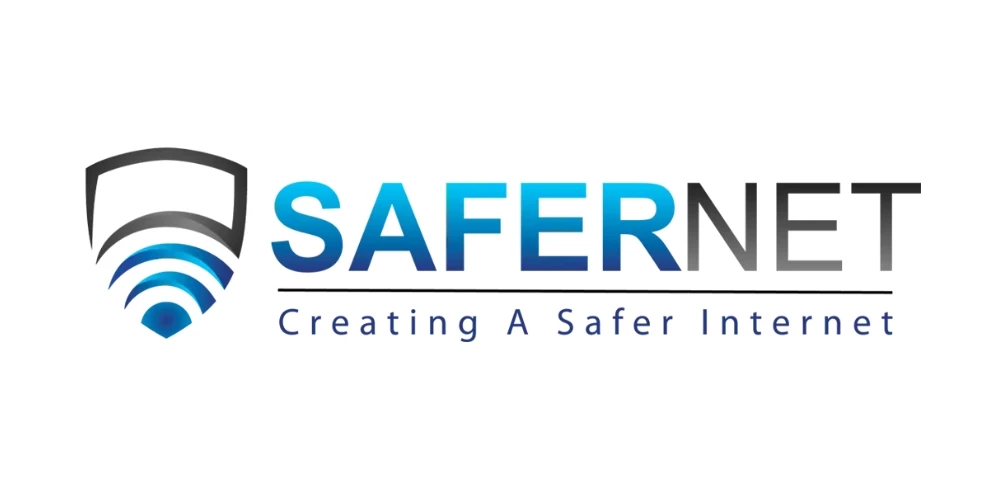 The logo of the VPN provider SaferNet