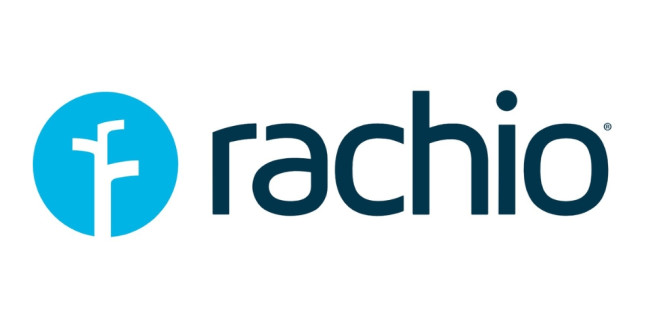 The logo of smart devices company Rachio on a white background