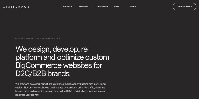 Website Overview of Digitlhaus agency