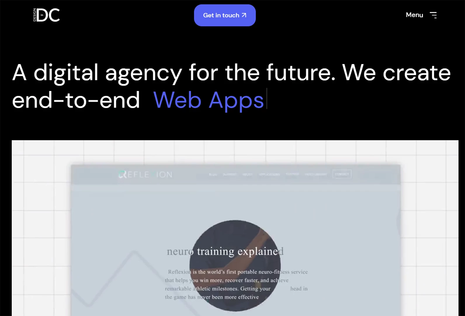 Website Overview of Design In DC Agency