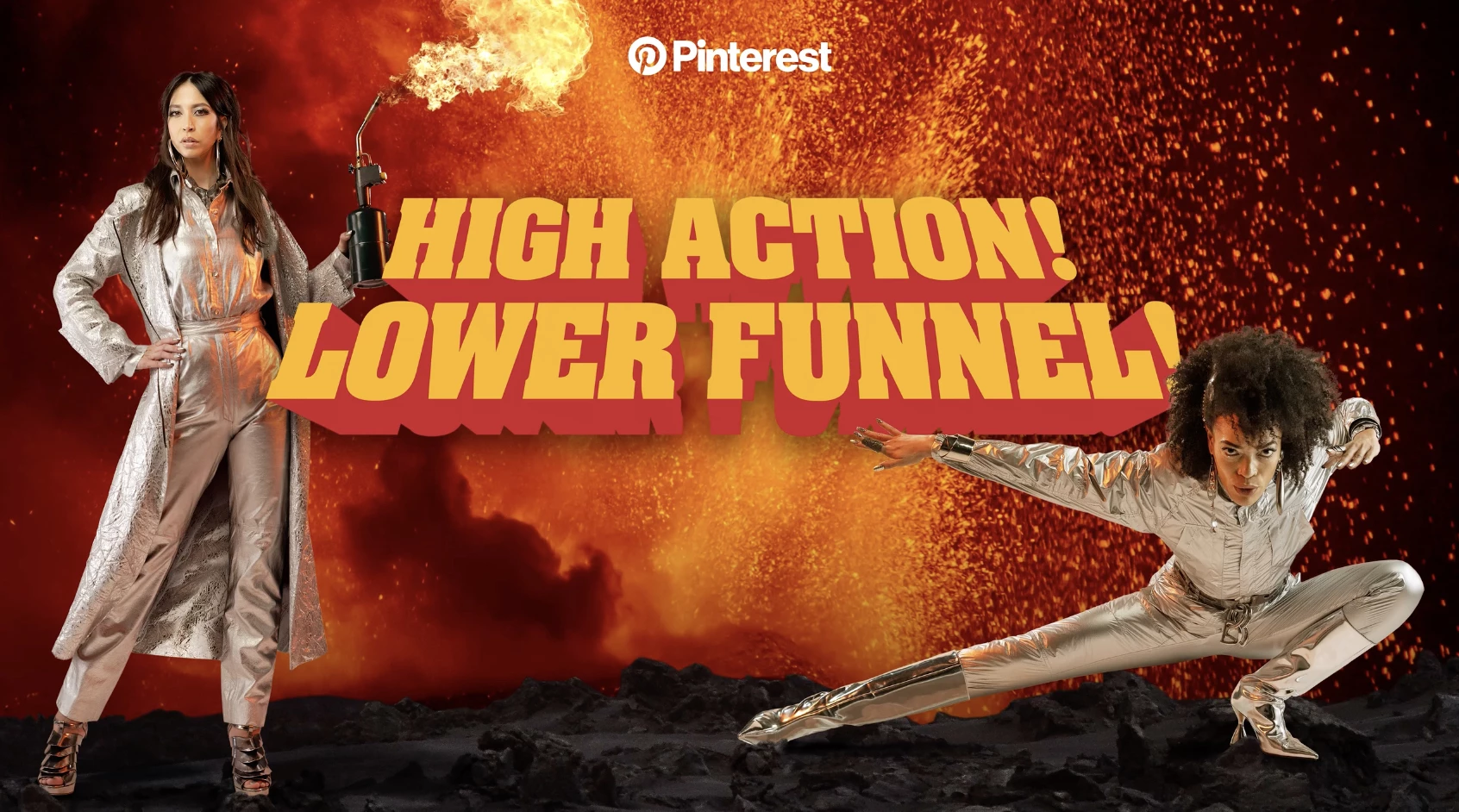 Pinterest's "High Action, Lower Funnel" Tagline Pinterest's tagline is voiced by Corey Burton.