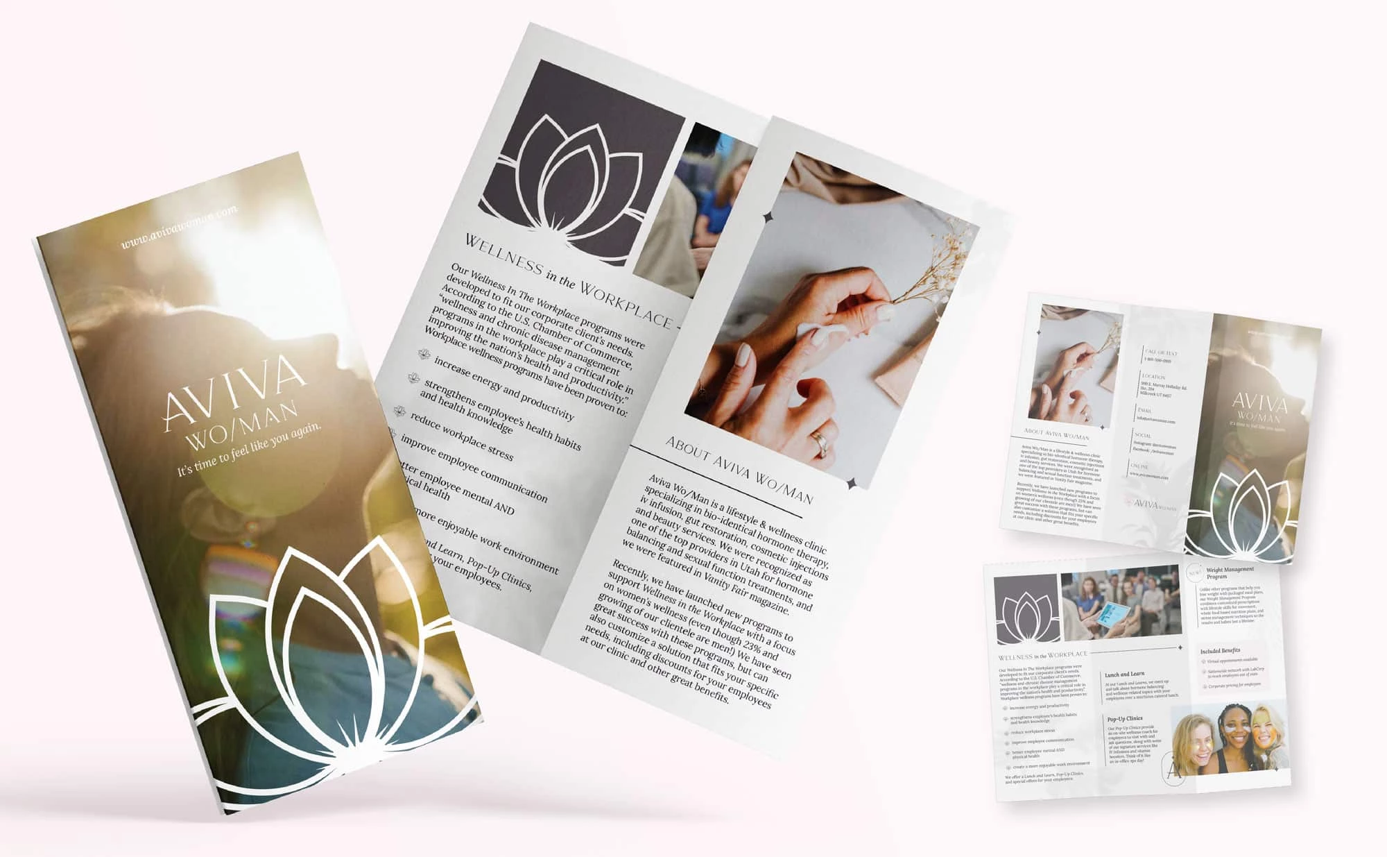 AVIVA WO/MAN print design