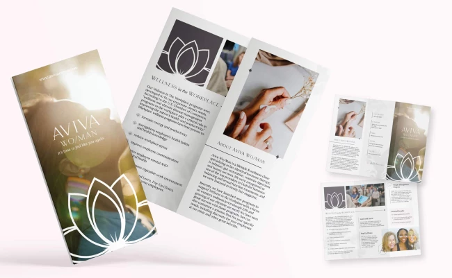 AVIVA WO/MAN print design