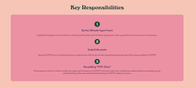 Key responsibilities of an Olipop Senior Soda Consultant